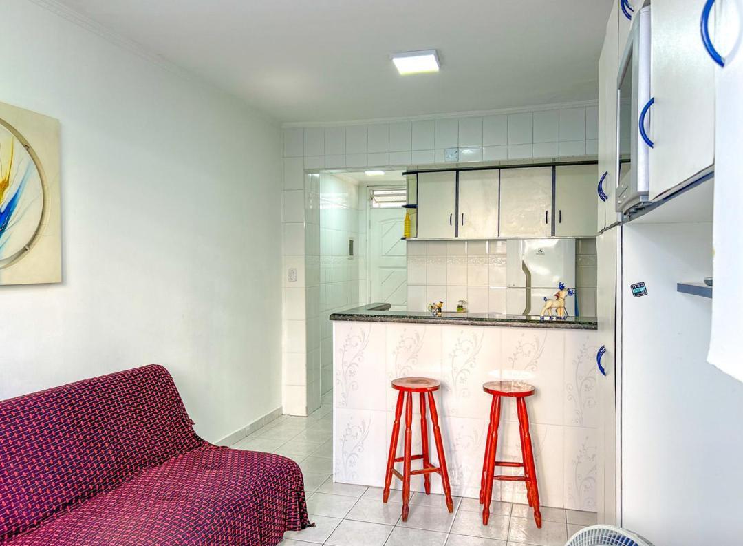 Otimo Loft Pe Na Areia Na Praia Da Guilhermina Sp Leilighet Praia Grande  Eksteriør bilde