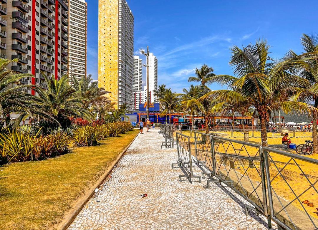 Otimo Loft Pe Na Areia Na Praia Da Guilhermina Sp Leilighet Praia Grande  Eksteriør bilde